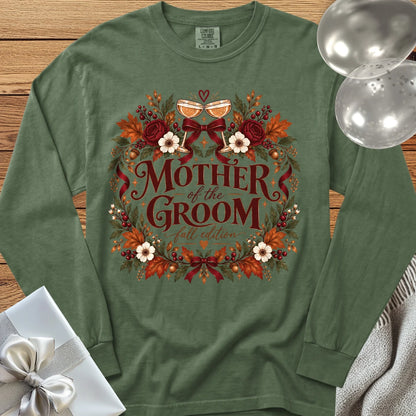 Mother of the Groom, Fall Edition - Premium Wedding Long Sleeve T-Shirt - Hemp