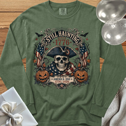Still Haunting Since 1776 - Premium Halloween America 250 Long Sleeve T-Shirt - Hemp