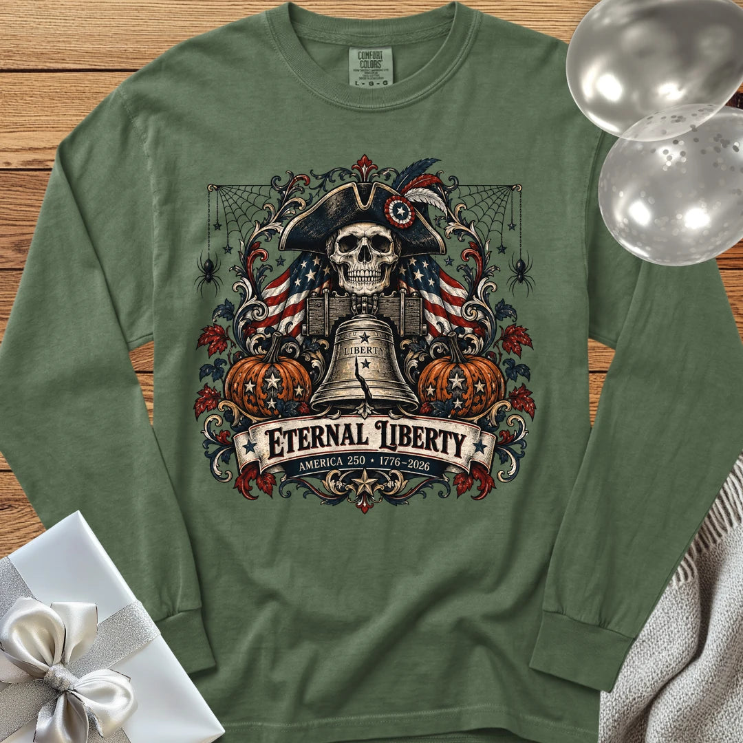 Eternal Liberty - Premium America 250 Halloween Long Sleeve T-Shirt - Hemp