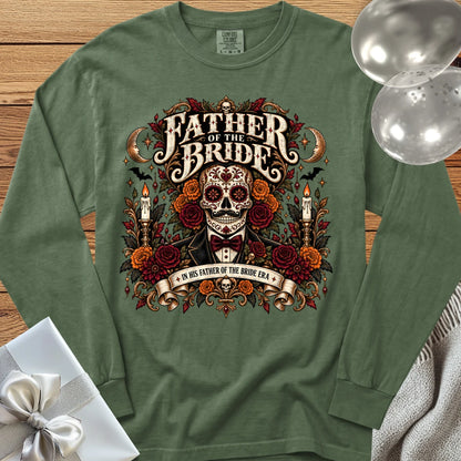 Father of the Bride, In His Father of the Bride Era - Premium Halloween Wedding Long Sleeve T-Shirt - Hemp