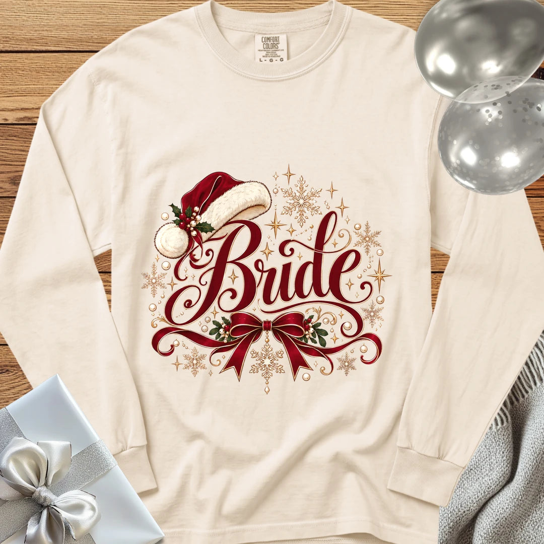 Bride - Premium Christmas Long Sleeve T-Shirt - Ivory