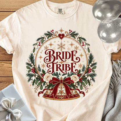 Bride Tribe - Premium Snowglobe Wedding T-Shirt - Ivory