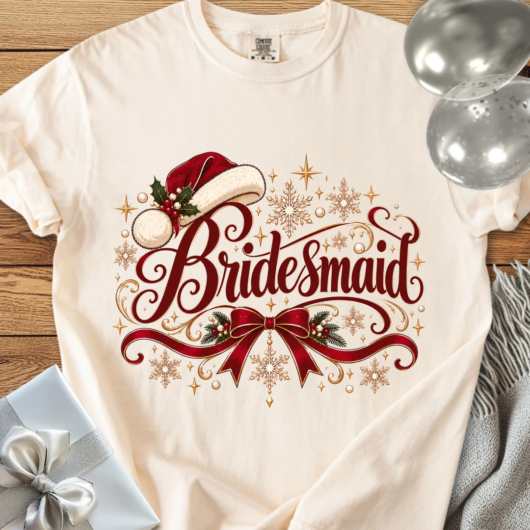 Bridesmaid - Premium Wedding T-Shirt - Ivory