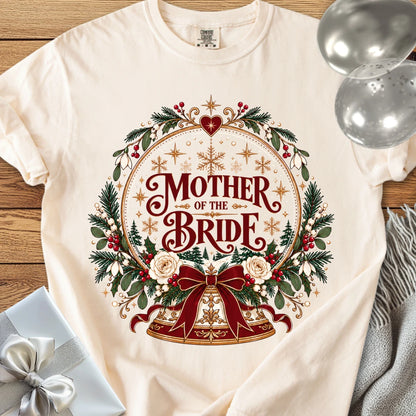 Mother of the Bride - Premium Snowglobe Wedding T-Shirt - Ivory