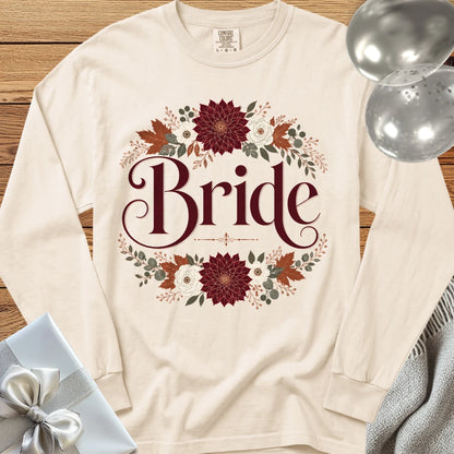 Bride - Premium Wedding Long Sleeve T-Shirt - Ivory
