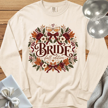 Bride, Fall Edition - Premium Wedding Long Sleeve T-Shirt - Ivory