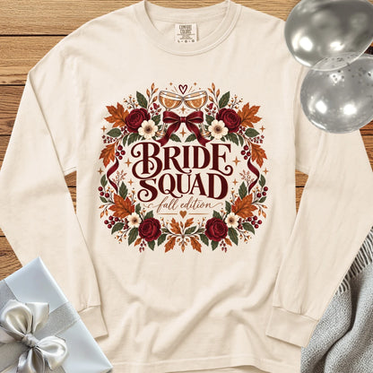 Bride Squad, Fall Edition - Premium Wedding Long Sleeve T-Shirt - Ivory