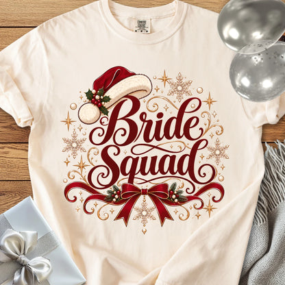 Bride Squad - Premium Christmas Wedding T-Shirt - Ivory