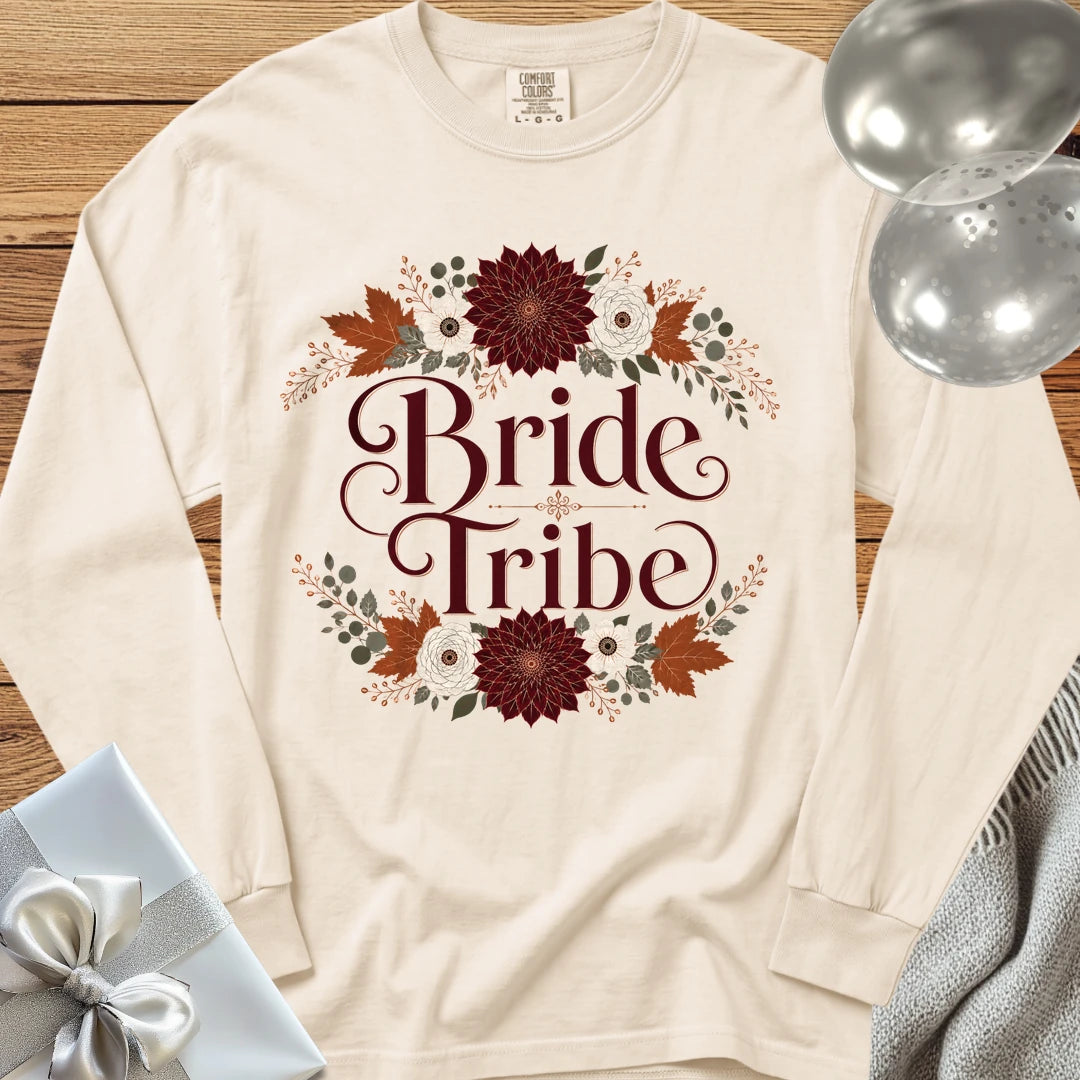 Bride Tribe - Premium Wedding Long Sleeve T-Shirt - Ivory