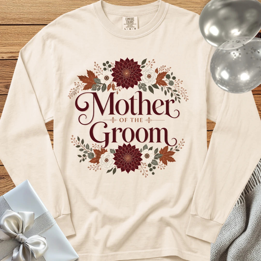 Mother of the Groom - Premium Wedding Long Sleeve T-Shirt - Ivory
