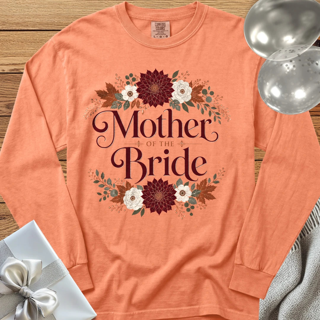 Mother of the Bride - Premium Wedding Long Sleeve T-Shirt - Melon