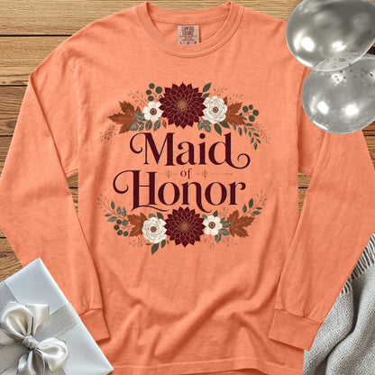 Maid of Honor - Premium Wedding Long Sleeve T-Shirt - Melon