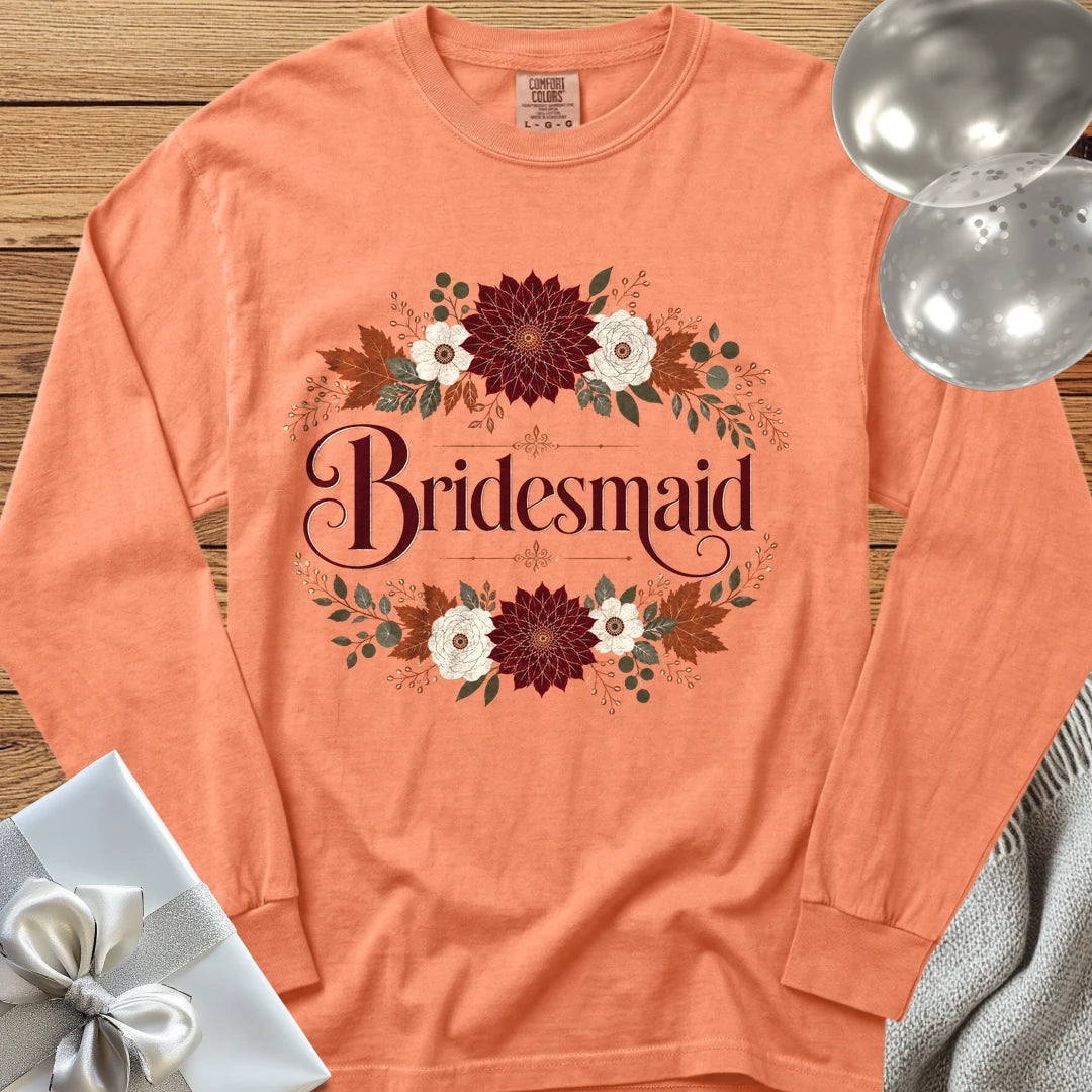 Bridesmaid - Premium Wedding Long Sleeve T-Shirt - Melon