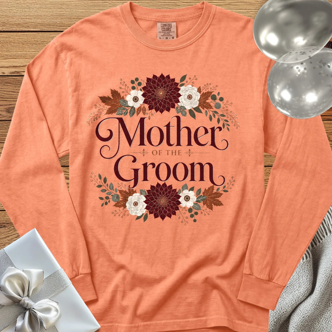 Mother of the Groom - Premium Wedding Long Sleeve T-Shirt - Melon