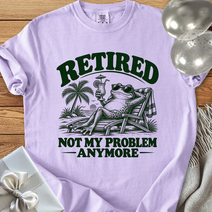 Retired Not My Problem Anymore Funny - Premium Retirement T-Shirt - Orchid