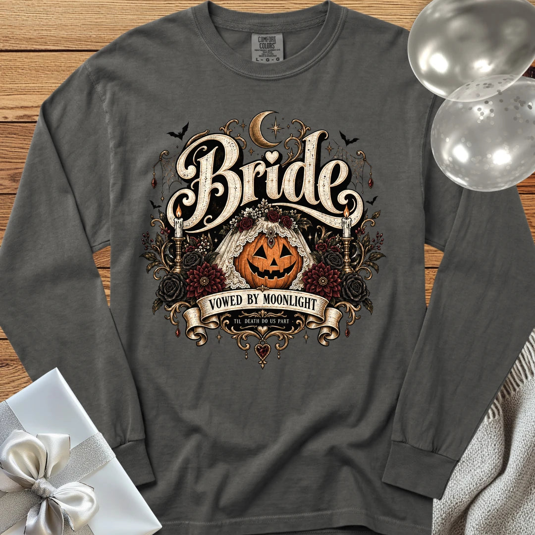 Bride - Premium Halloween Wedding Long Sleeve T-Shirt - Pepper