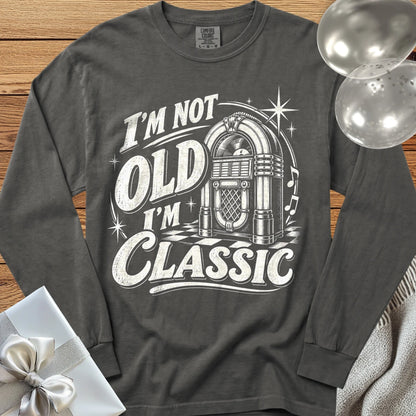 I’m Not Old, I’m Classic - Premium Birthday Long Sleeve T-Shirt - Pepper