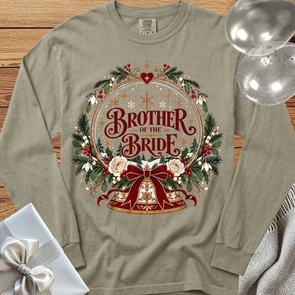 Brother of the Bride - Premium Snowglobe Wedding Long Sleeve T-Shirt - Sandstone