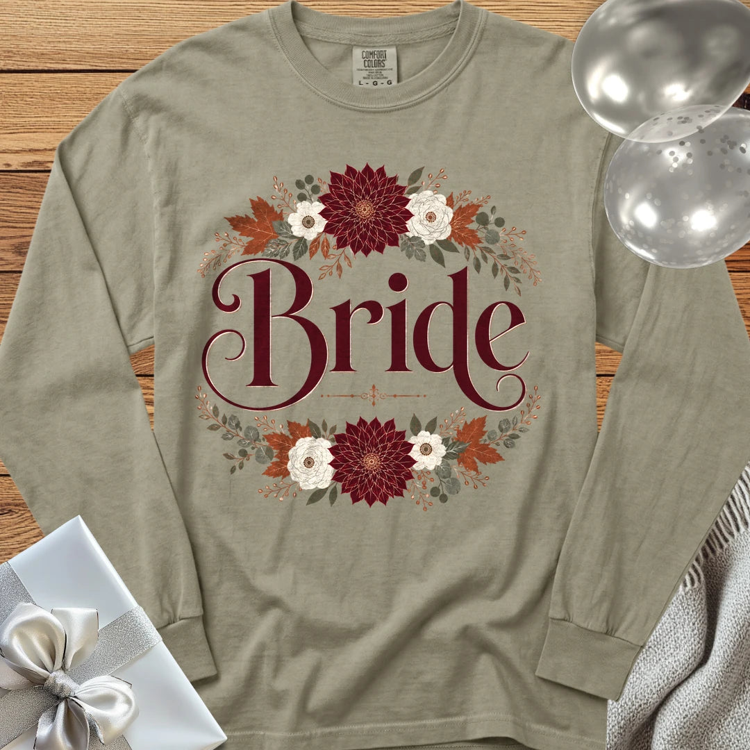 Bride - Premium Wedding Long Sleeve T-Shirt - Sandstone