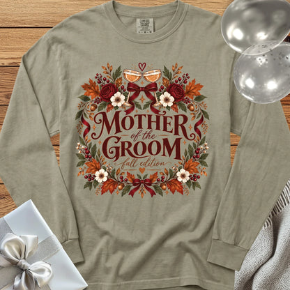 Mother of the Groom, Fall Edition - Premium Wedding Long Sleeve T-Shirt - Sandstone