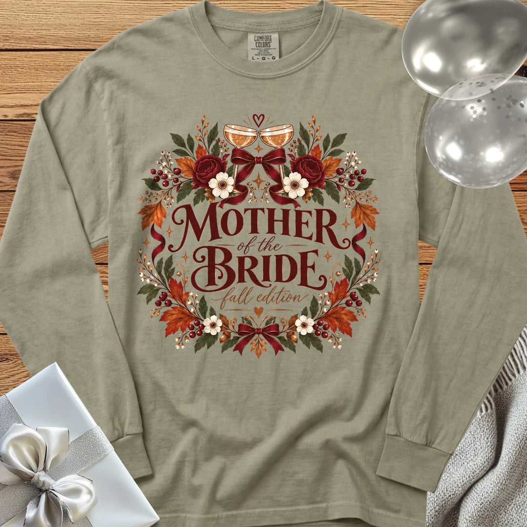 Mother of the Bride, Fall Edition - Premium Wedding Long Sleeve T-Shirt - Sandstone
