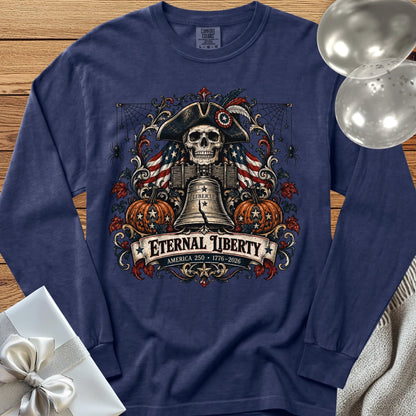 Eternal Liberty - Premium America 250 Halloween Long Sleeve T-Shirt - True Navy