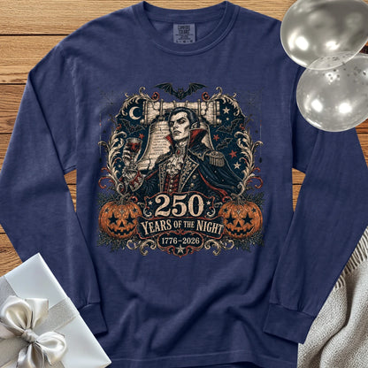 250 Years of the Night - Premium Halloween America 250 Long Sleeve T-Shirt - True Navy