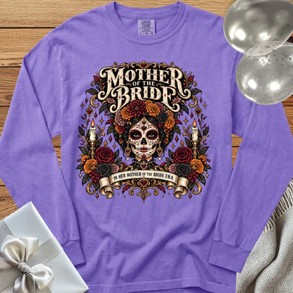 Mother of the Bride, In Her Mother of the Bride Era - Premium Halloween Wedding Long Sleeve T-Shirt - Violet