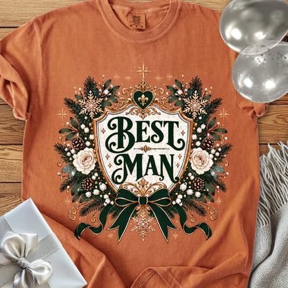 Best Man - Premium Winter Heirloom Wedding T-Shirt - Yam