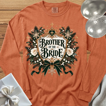 Brother of the Bride - Premium Winter Heirloom Wedding Long Sleeve T-Shirt - Yam