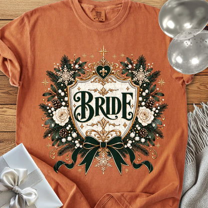 Bride - Premium Winter Heirloom Wedding T-Shirt - Yam