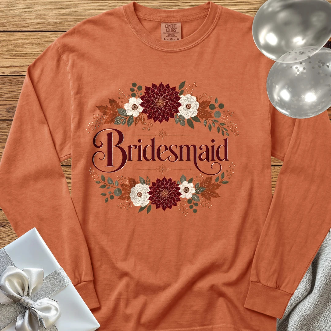 Bridesmaid - Premium Wedding Long Sleeve T-Shirt - Yam