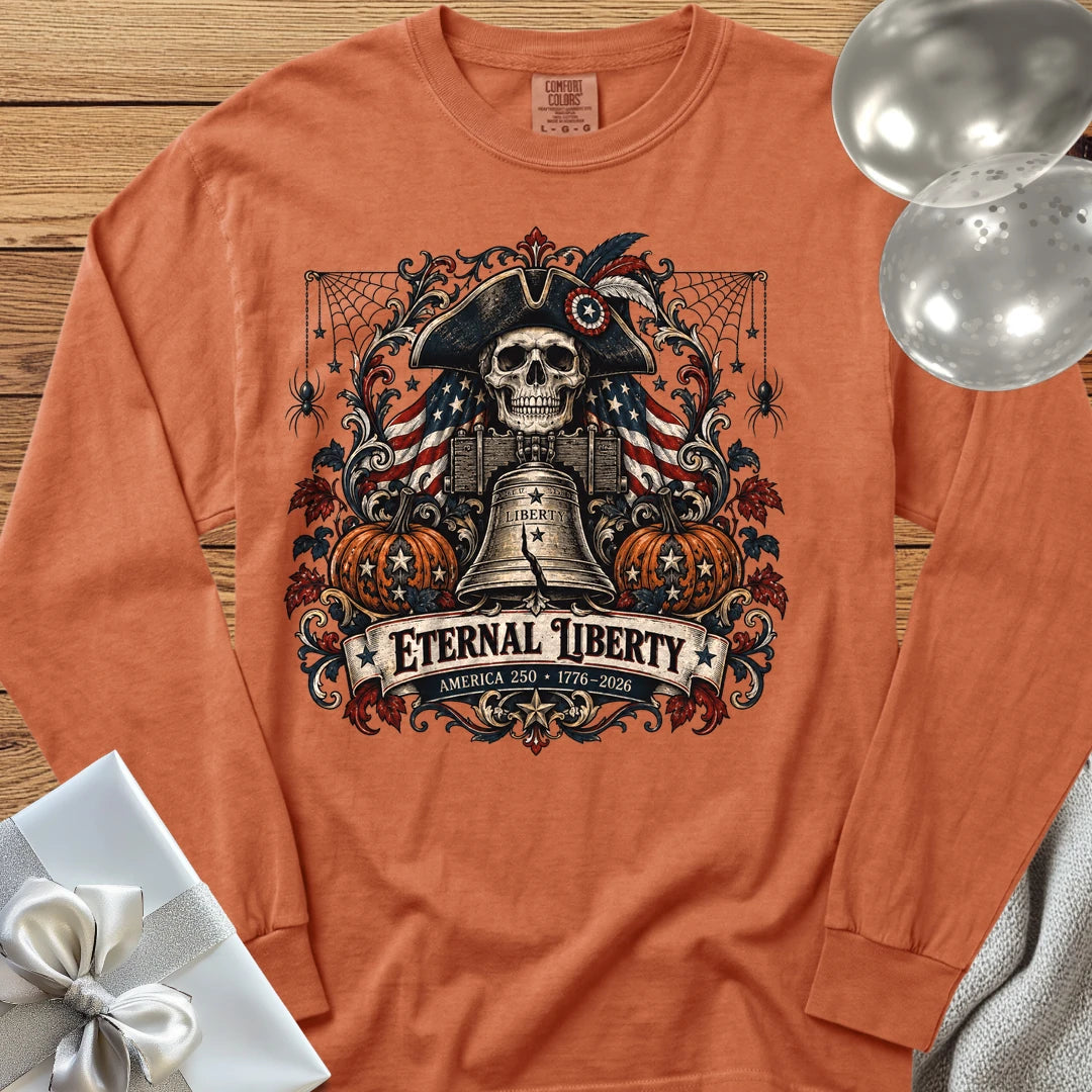 Eternal Liberty - Premium America 250 Halloween Long Sleeve T-Shirt - Yam