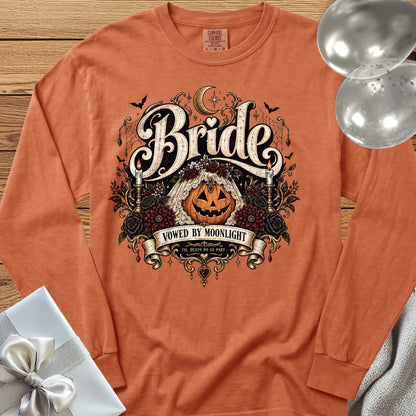 Bride - Premium Halloween Wedding Long Sleeve T-Shirt - Yam