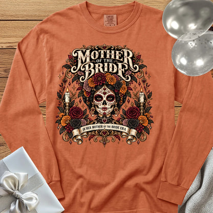 Mother of the Bride, In Her Mother of the Bride Era - Premium Halloween Wedding Long Sleeve T-Shirt - Yam
